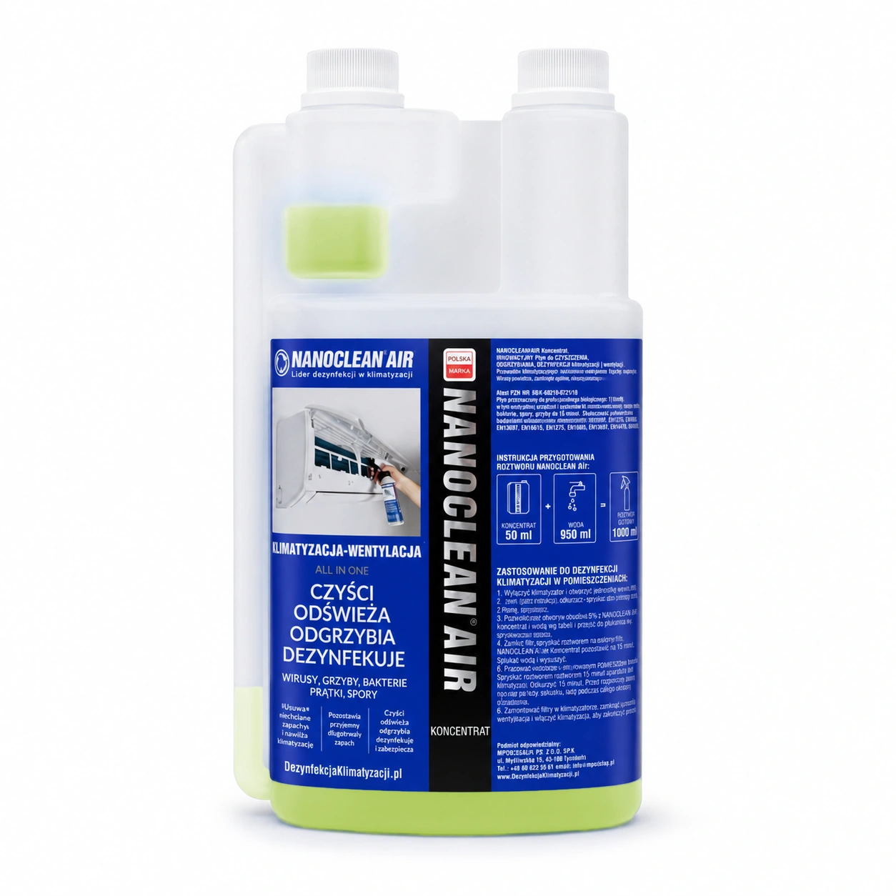 NANOCLEAN AIR Koncentrat o zapachu cytrusowym op. 1L