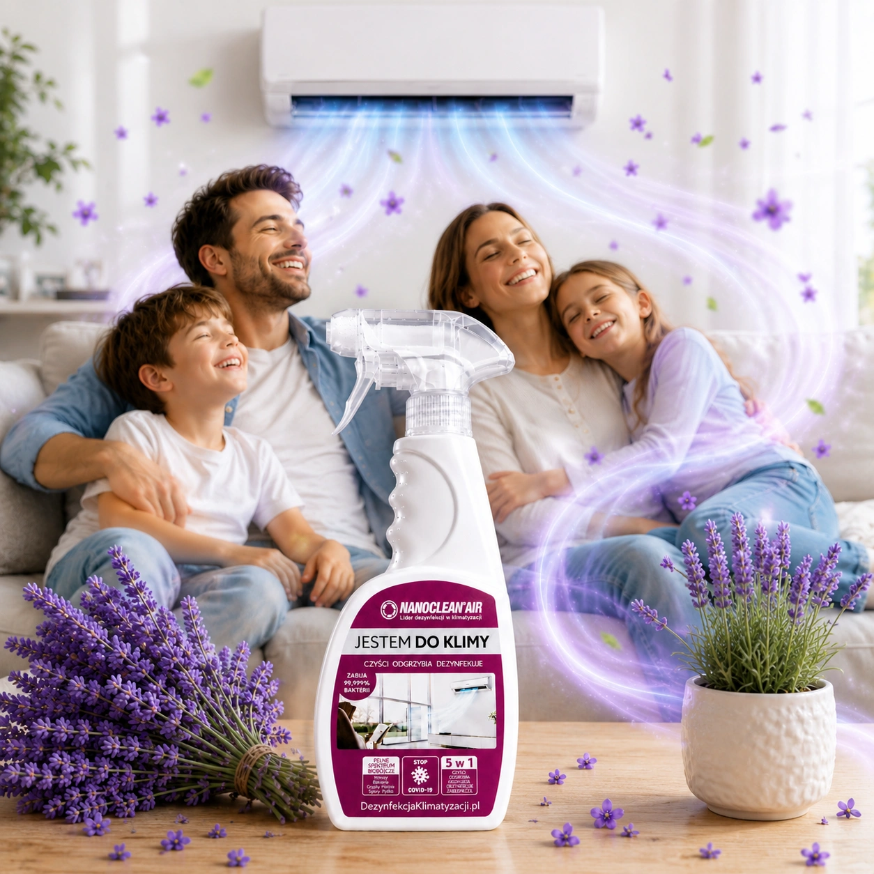 NANOCLEAN® AIR dla domu w spryskiwaczu o zapachu lawendy 500ML - obrazek 5