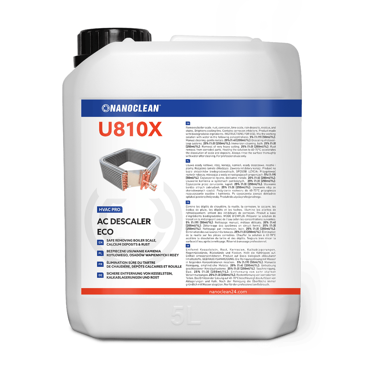 U810x AC DESCALER ECO CONCENTRE 20KG