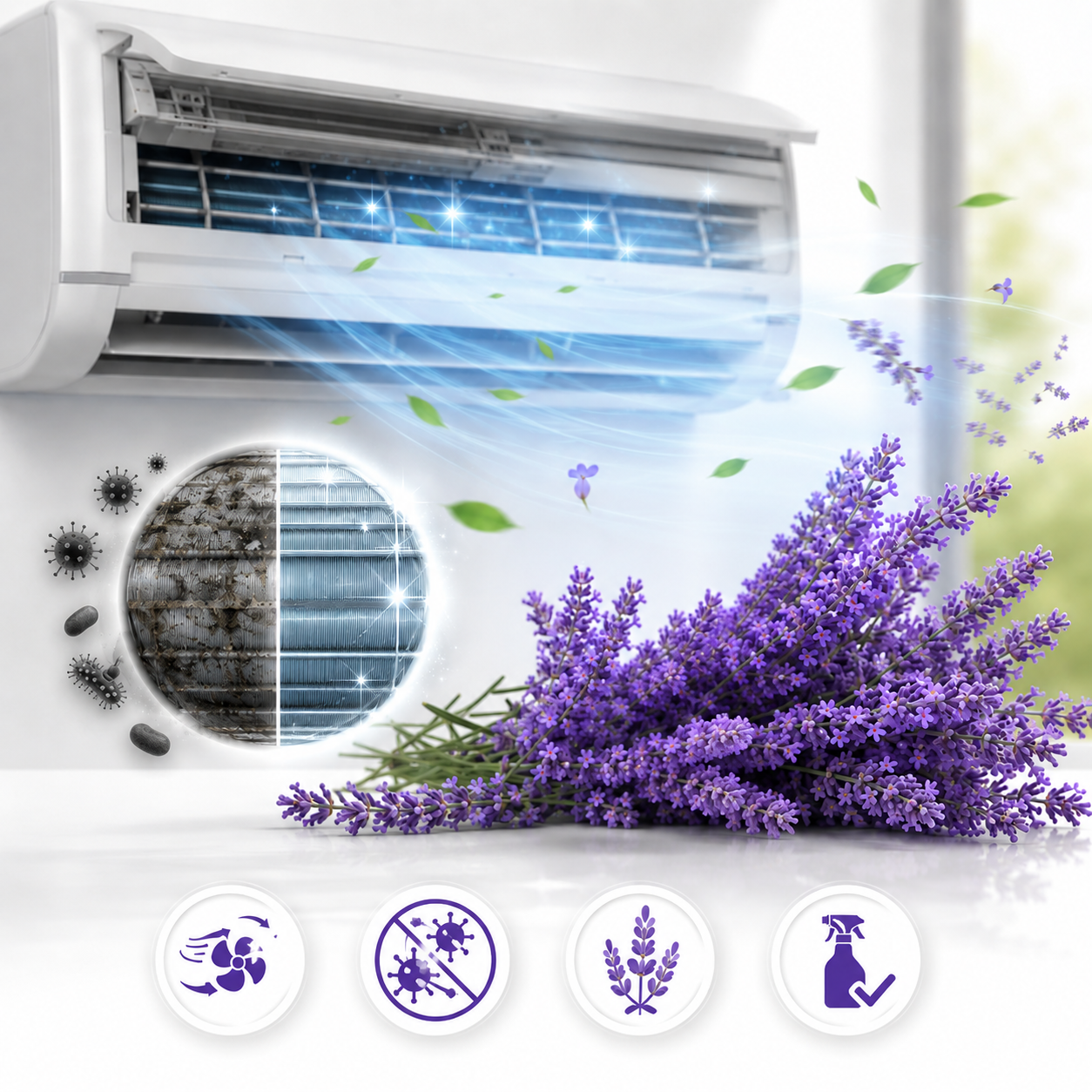 NANOCLEAN AIR Gotowy do użycia o zapachu lawendy w spryskiwaczu PRO 500ml. - obrazek 4