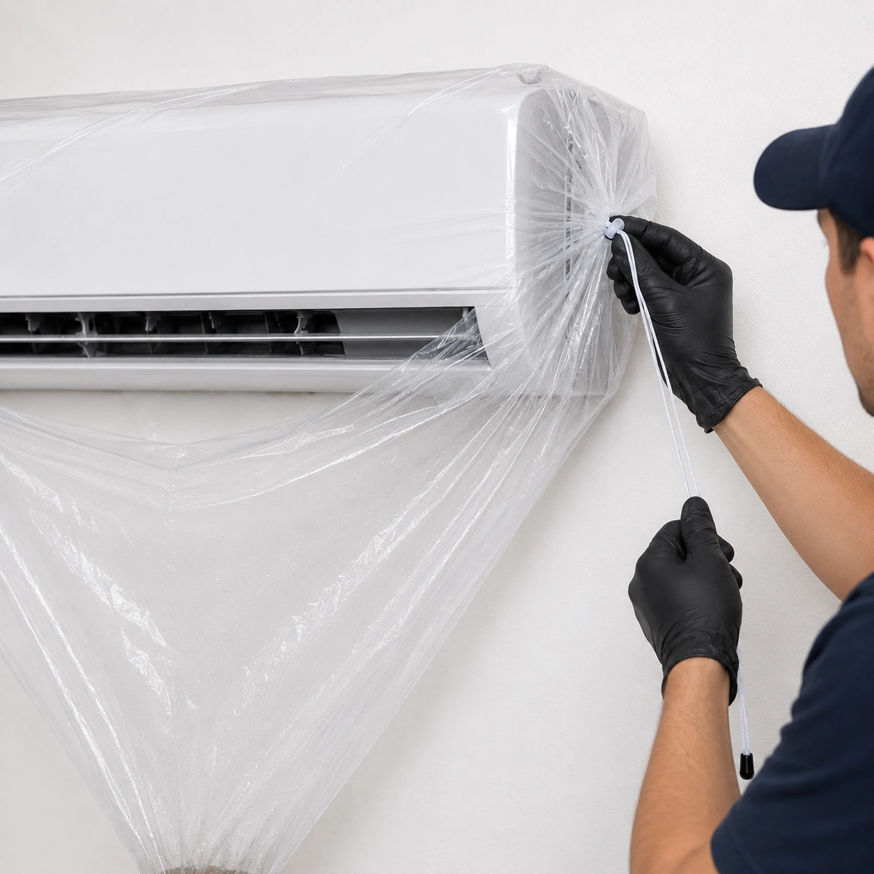 EASYPRO DISPOSABLE CLEANING COVER L size 1000mm. Pokrowiec ochronny do czyszczenia klimatyzacji jednorazowy - obrazek 5