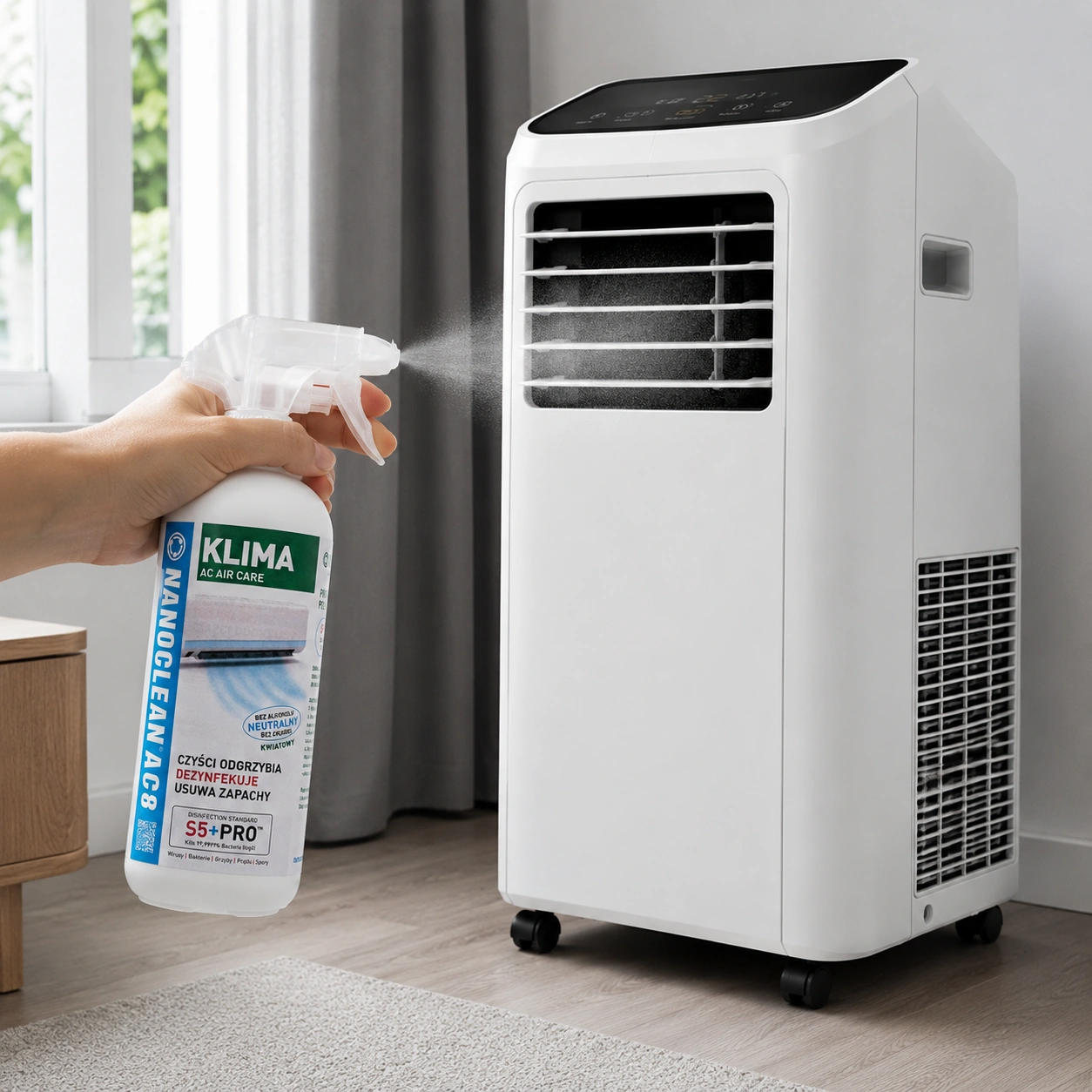 NANOCLEAN AC8 HOME KLIMATYZACJA Gotowy do użycia o zapachu kwiatowym w spryskiwaczu 490ml - obrazek 2